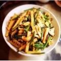 Chicken with Snow Peas, Chinese Mushroom and Bamboo Shoot